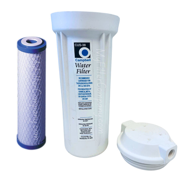 Campbell CUS-38 Under Sink Filter Housing with DW-CMR Filter at MyFilterCompany.com