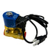 Mechanical valve with blue and gold body at MyFilterCompany.com