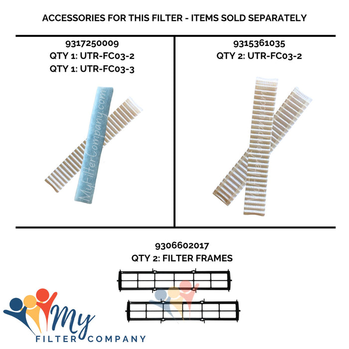 Fujitsu K 9309997011 Mini Split Filter 2-Pack