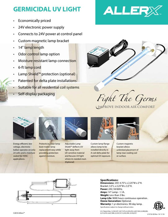 AllerX AC UV Literature