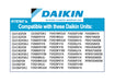Daikin 1767647 Screen and KAF970A46 Photocatalytic Filters with 1597259 Frames Mini Split Filter Combo