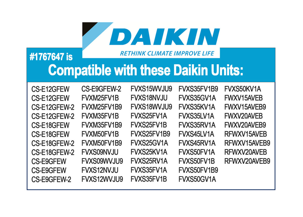 Daikin 1767647 Screen and KAF970A46 Photocatalytic Filters with 1597259 Frames Mini Split Filter Combo