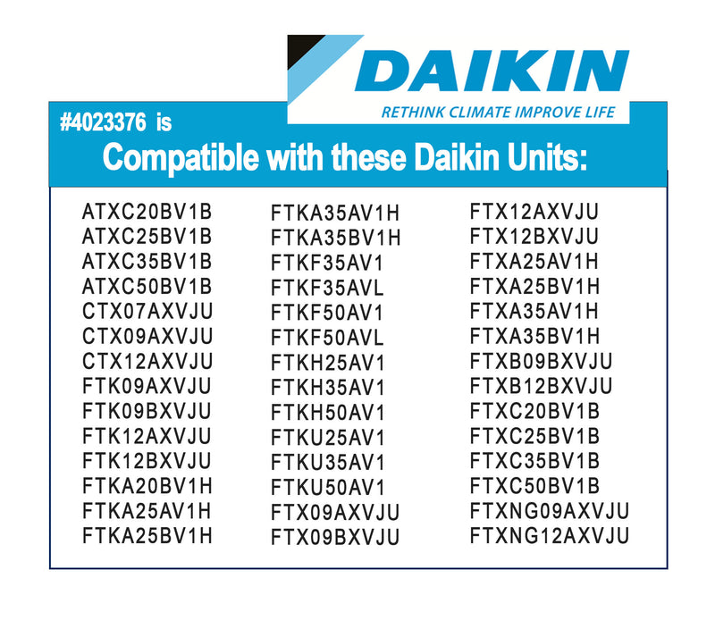 Daikin 4023376 Screens and 182242J Air Purifying Mini Split Filter Combo