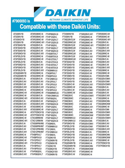Daikin 7900093 Mini Split Filter 2-Pack