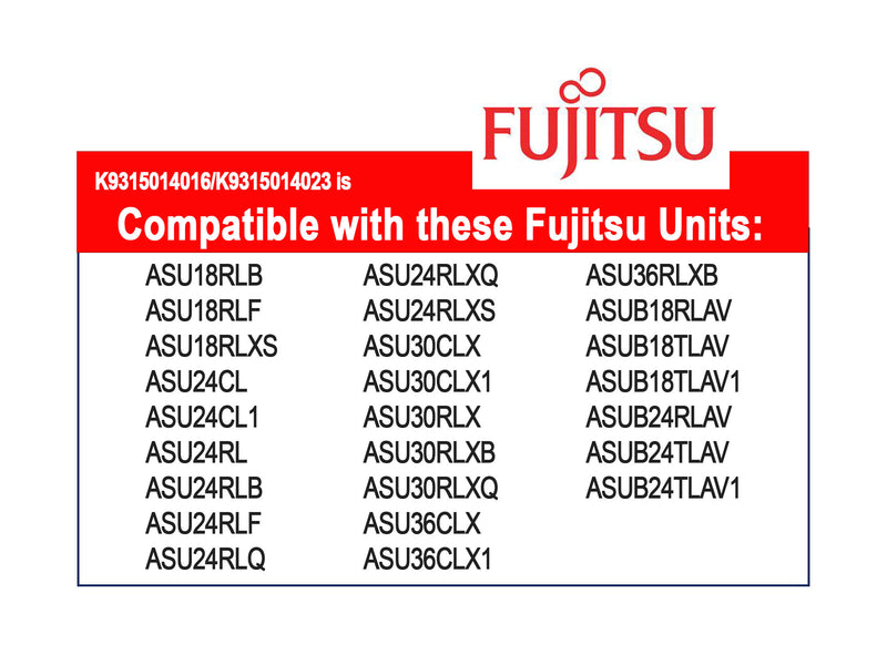 Fujitsu K 9315014016 & K 9315212016 UTR-FA13-1 & UTR-FA13-2 Filter Combo