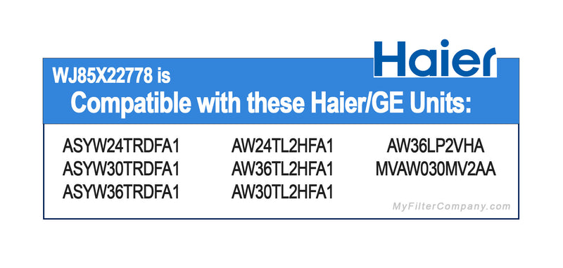 Haier / GE WJ85X22778 Ductless Mini Split Filter 3-Pack