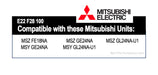 Mitsubishi E12 F28 100 Nano Platinum Mini Split Filter 2-Pack