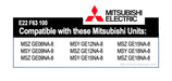 Mitsubishi E12 F63 100 Nano Platinum Mini Split Filter 2-Pack