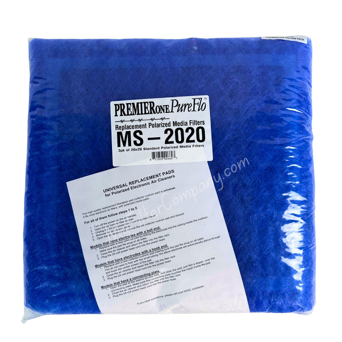 PremierOne MS-2020 Replacement Filter Pads 3-Pack