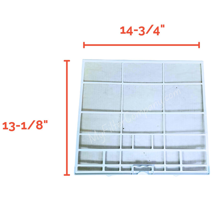 Mitsubishi U01 001 500 (R) U01 002 500 (L) Right and Left Mini Split Filter 2-Pack