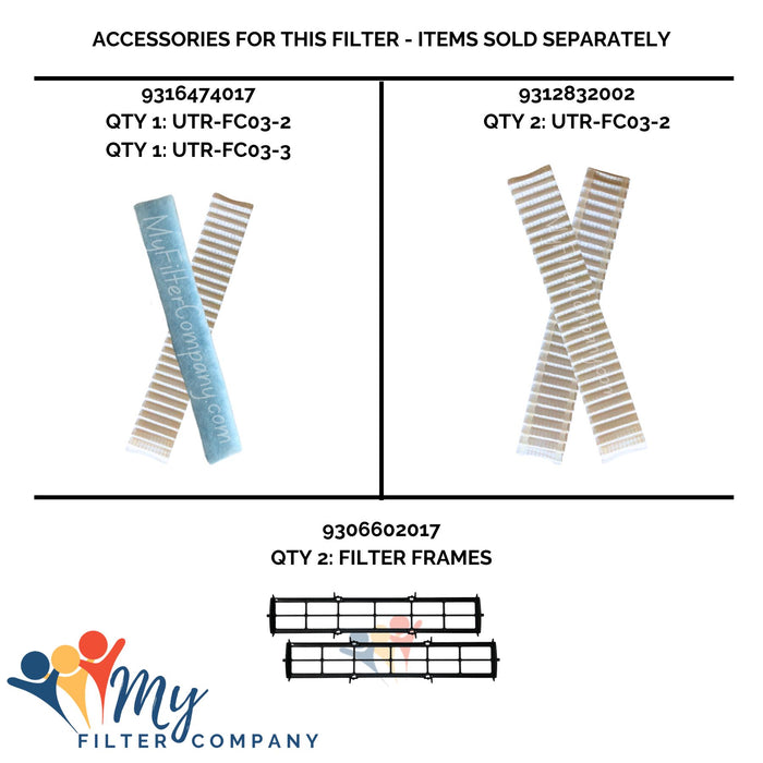 Fujitsu K 9309997011 Mini Split Filter 2-Pack