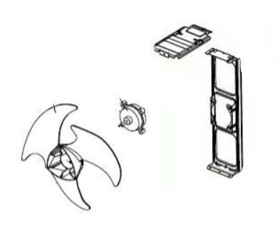 Fujitsu K9317757010 Condenser Fan Motor