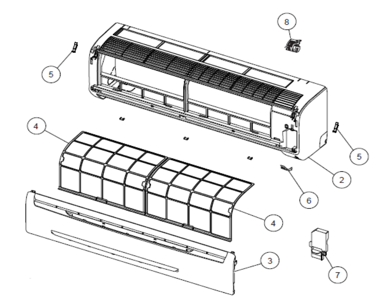 Fujitsu K 9315014016 Mini Split Filter 2Pack