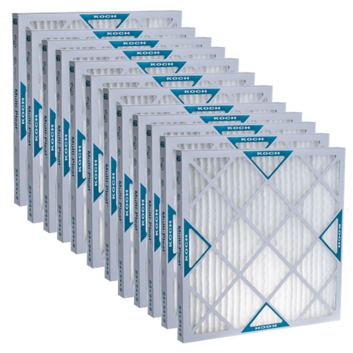 Koch 102-700-005 - 15 x 20 x 1 MERV 8 Pleated Air Filter – 12-pack