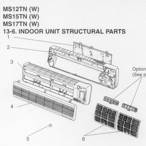 Mitsubishi E22-141-100 Mini Split Filter 2-pack
